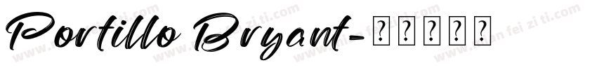 Portillo Bryant字体转换